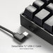 K630 Dragonborn 60% Wired RGB Gaming Keyboard, 61 Keys Compact Mechanical Keyboard with Linear Red Switch, Pro Driver Support, Black