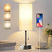 Bedside Table Lamp for Bedroom,Small Lamps for Night stands with Pull Chain
