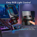 Gaming Microphone Set with Boom Arm, Vocal Condenser Microphone for Content Creators, USB Mic for PC with Stand, RGB, Tap Mute, Gain Control, Gaming Equipemnt, Twitch, Streaming, TC310+