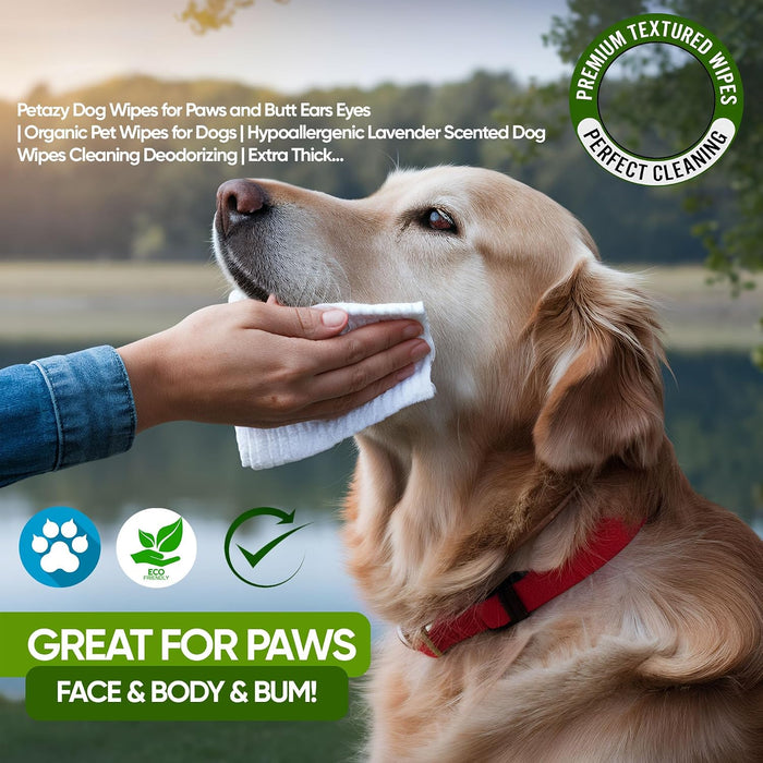 Pet Wipes for Dogs & Cats - Paws, Ears & Butt Cleaning, 400 Count