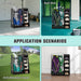 Two-Bag Wooden Golf Storage Rack