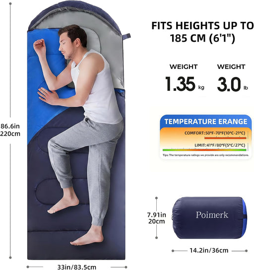 Camping Sleeping Bags for Adults Kids Teens,Backpacking Lightweight