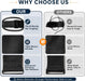 Luggage Straps for Suitcases, 2 Pack, Black