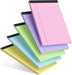 5pcs Colored Note Pads 5x8 College Ruled Small Legal Pads Paper Notepads 5 Pack Study Back Writing Pads 5 x 8 Paper Pads