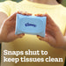 Snap & Go Ultra Soft Facial Tissues, 4 Packs, 25 Tissues per Pack