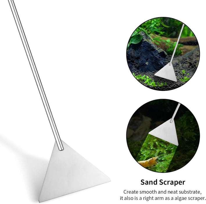 4PCS Aquascape Tool Aquarium Kit with Tweezers Scissors Scraper