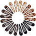 Small Hair Barrettes For Women No Slip Metal Snap Clips For Thin And Fine Hair,Matte Black Tortoiseshell,20 PCS,1.97 x 0.5 Inch.