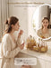 Rotating Makeup Organizer for Vanity Countertop, Amber