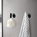 Matte Black Self Adhesive Stainless Steel Towel Hook (2-Pack)