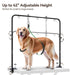 Pet Grooming Arm for Table, 42" H, 27-39" W with Hammock & 2 No-Sit Nooses