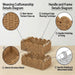 2 Set Scalloped Wicker Storage Baskets for Shelves,For Home Decor, Toilet