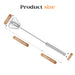 Stainless Steel Hand-Push Rotary Whisk Food-Grade Rust-Resistant Sturdy Riveted Construction Semi-Automatic Design Versatile for Cooking Blending Whisking Beating and Stirring Tasks Easy to Clean