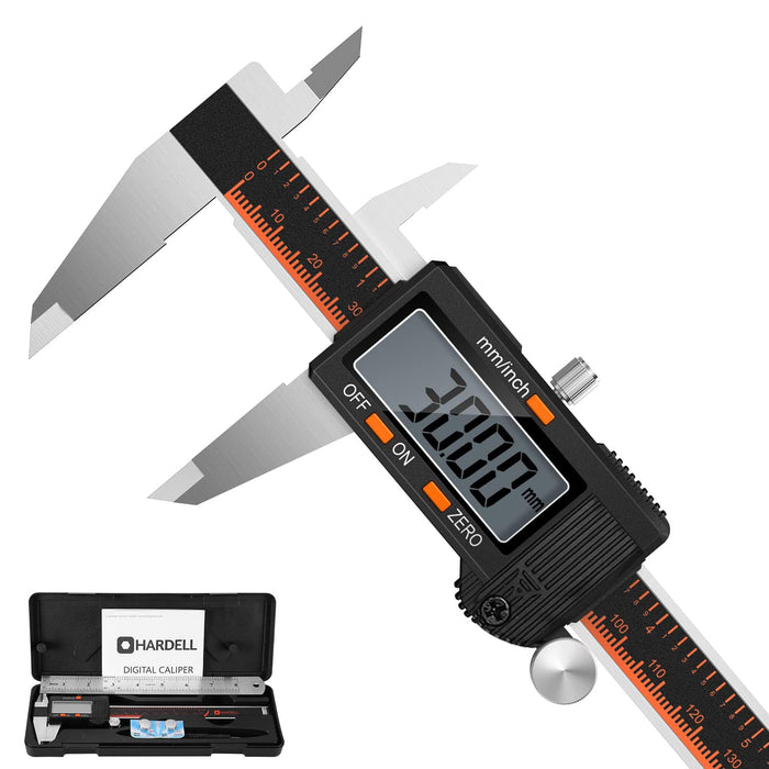 Digital Caliper 6 Inch, Caliper Measuring Tool with Large LCD