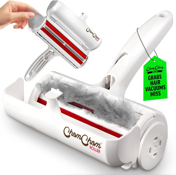 Pet Hair Remover – Original Size Reusable Lint Roller for Cat & Dog Hair on Furniture, Couch, Carpet, Car, Rugs & Beddin