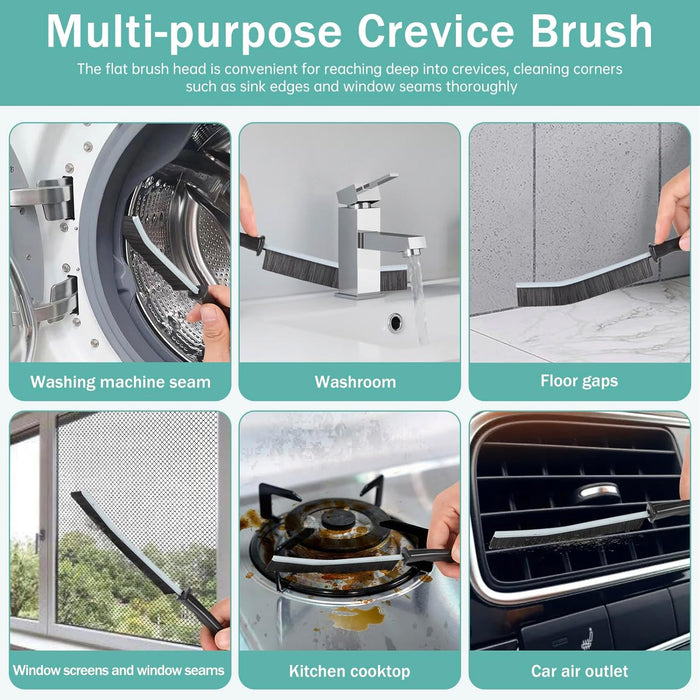 Crevice Cleaning Brush，Hard-Bristled Grout Brush，2026 New Multifunctional Gap Cleaning Brush Tool，Dead Corners Brushes f