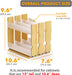 Bamboo Pull Out Spice Rack Organizer for Cabinet, Heavy Duty Slide Out Seasoning Kitchen Pantry Sliding Vertical Organization, 7.6" Wide, 3 Drawers(2" Wide), 2-Tier, Natural