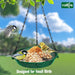 Hanging Platform Bird Feeder, 9 in, Green