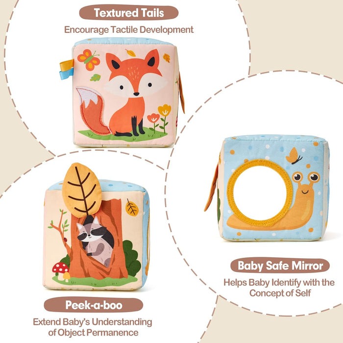 Baby Tissue Box Toy - 6 Month Old Montessori Baby Toys 6-12 Months