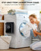 Magnetic Lint Bin for Laundry Room Organization and Storage with Brush, Wall-Mounted Laundry Dryer Lint Bin for Laundry 