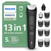 Philips All-in-One 3000 13-in-1 Trimmer, Face & Hair, Steel Blades