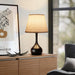 Touch Bedside Lamp, Farmhouse 3-Way Dimmable Table Lamps for Nightstand with Fabric Shade, 17.32'' Desk Lamp for Reading, Bedroom, Livingroom, Office, Corded