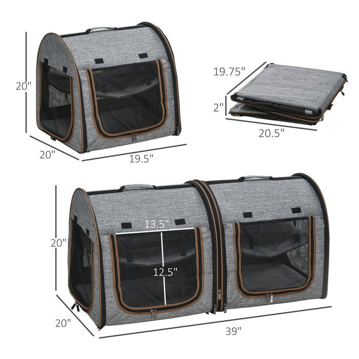 Two-Compartment Soft Pet Carrier