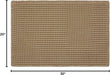 Waffle Bath Mat, Boho Bathroom Rugs Non Slip Washable, 30x20 Khaki