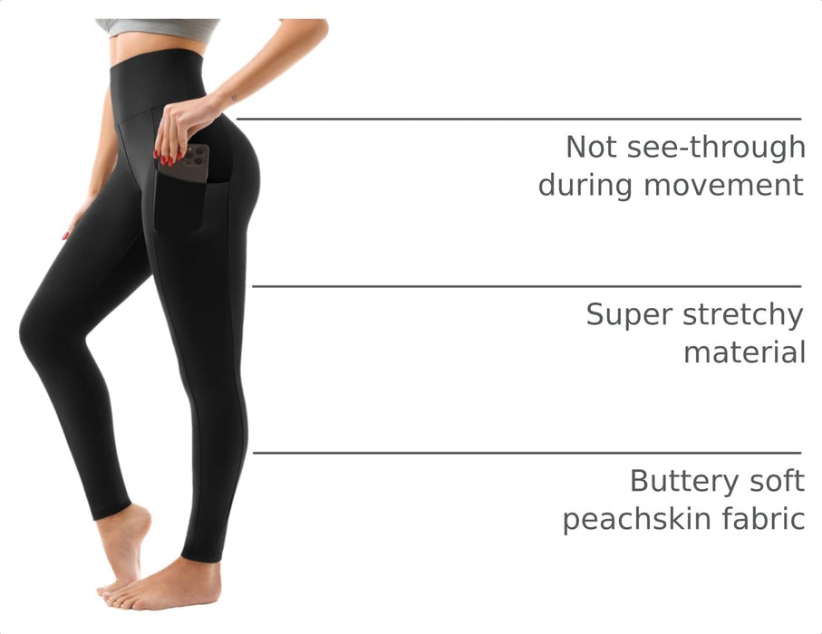High Waisted Leggings Women with Pockets