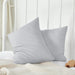 Toddler Pillowcase 2 Pack with Zipper,Silky Soft Microfiber 13" x 18" Kids Travel Pillow Cases,Gray