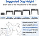 Elevated Dog Bowls Large Breed Raised Dogs Bowl Stand Large/Medium Sized Dog Slow Feeder Dogs Bowls Food Water Stands 5 Heights Adjustable 9/11/12/14in Pet Feeder Dish Station