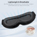 100% Blackout Sleep Eye Mask for Women Men, Zero Pressure Sleep Mask