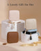 Travel Jewelry Case Organizer, Small Soft Jewellery Pouch -Oatmeal