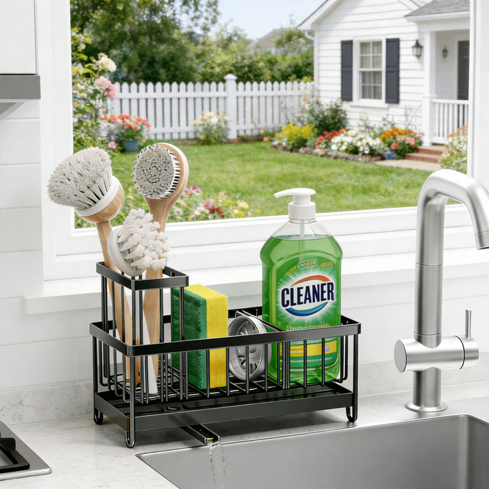 Kitchen Sink Sponge and Soap Organizer