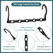 6 Pack-Closet-Organizers-and-Storage, Space-Saving-Hangers Black