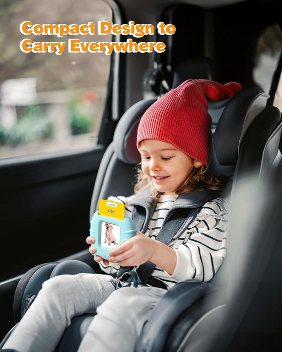 Talking Flash Cards for Toddlers Ages 1‑4,224 Words English Blue