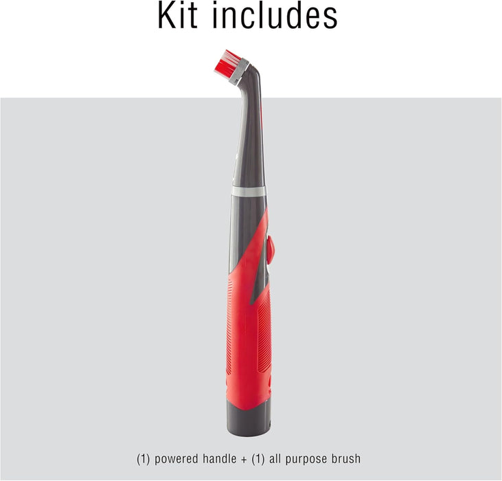Reveal Power Scrubber with Multi-Purpose Head, Cordless Electric Battery Powered Scrub Brush, Water Resistant, for Home/Kitchen/Bathroom/Grout/Tile/Shower/Tub
