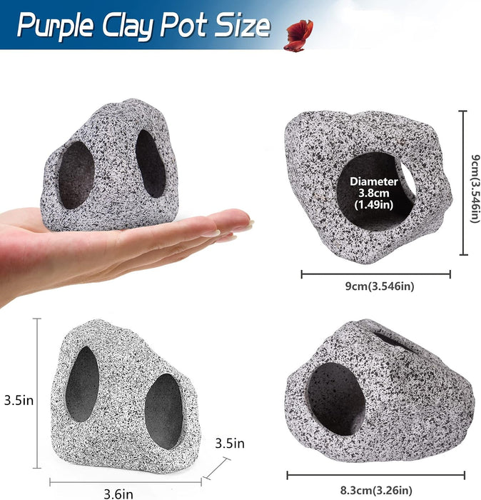 Betta Fish Tank Rock Cave Decor Aquarium Accessories, Medium