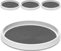 Set of 4, 10 Inch Non-Skid Lazy Susan Organizers - Turntable Rack for Cabinet, Pantry Organization and Storage, Kitchen, Fridge, Bathroom Makeup Vanity Countertop, Under Sink Organizing, Spice Rack