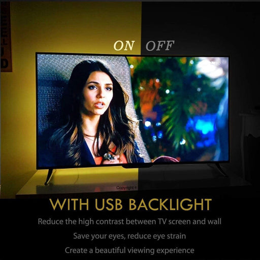 USB Powered RGB LED Strip Lights for 50 55 Inches TV Backlights Kit