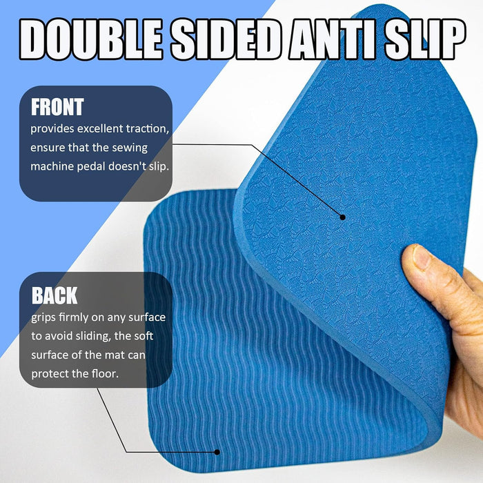 Sewing Machine Pedal Mat, No Slip Mat for Sewing Machine Foot Pedal, Waterproof Easy to Clean, Quilting Supplies Accessories (1pcs)