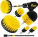 6Pc Drill Brush Set - Soft Bristles with Extension for Home Clean
