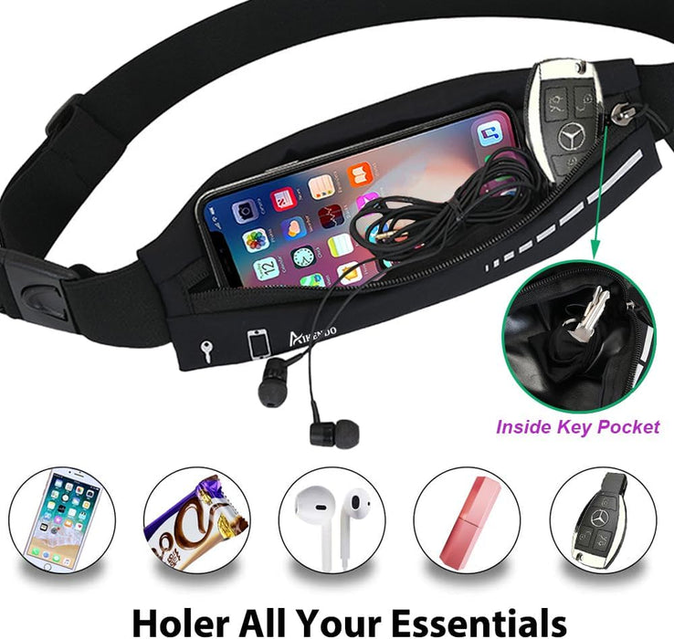 Slim Running Belt for Women Men,Runners Fanny Pack Phone Holder