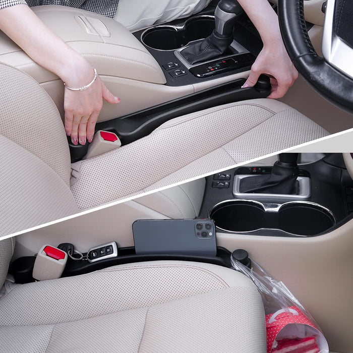 Car Seat Gap Filler Organizer 2Pack Soft Foam 3IN1 Multifunctional