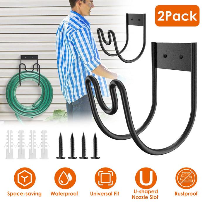 Two-Pack Heavy-Duty Garden Hose Holders