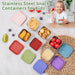 6 Oz Snack Containers with Lids for Kids - 6 Pack Lunch Box Accessories
