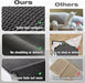 Bathroom Rugs Non Slip Washable, Super Absorbent Thin Bath Mat Small Quick Dry Low Pile Bathroom Rug, Dark Grey 16"x24"