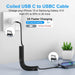 USB C Cable 3ft 2Pack USB C to USB C Charger Cable for Car, Coiled Type C
