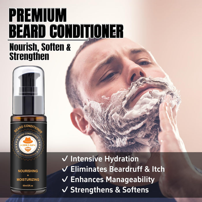 Beard Kit Gifts for Men Beard Grooming/Care-Soften,Soothe Mustache