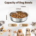 Stainless Steel Dog Bowls, 3.8 Cup, 2 Pack, Non-Slip & Durable