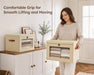 Storage Bins with Lids - Closet Organizer with Front Opening